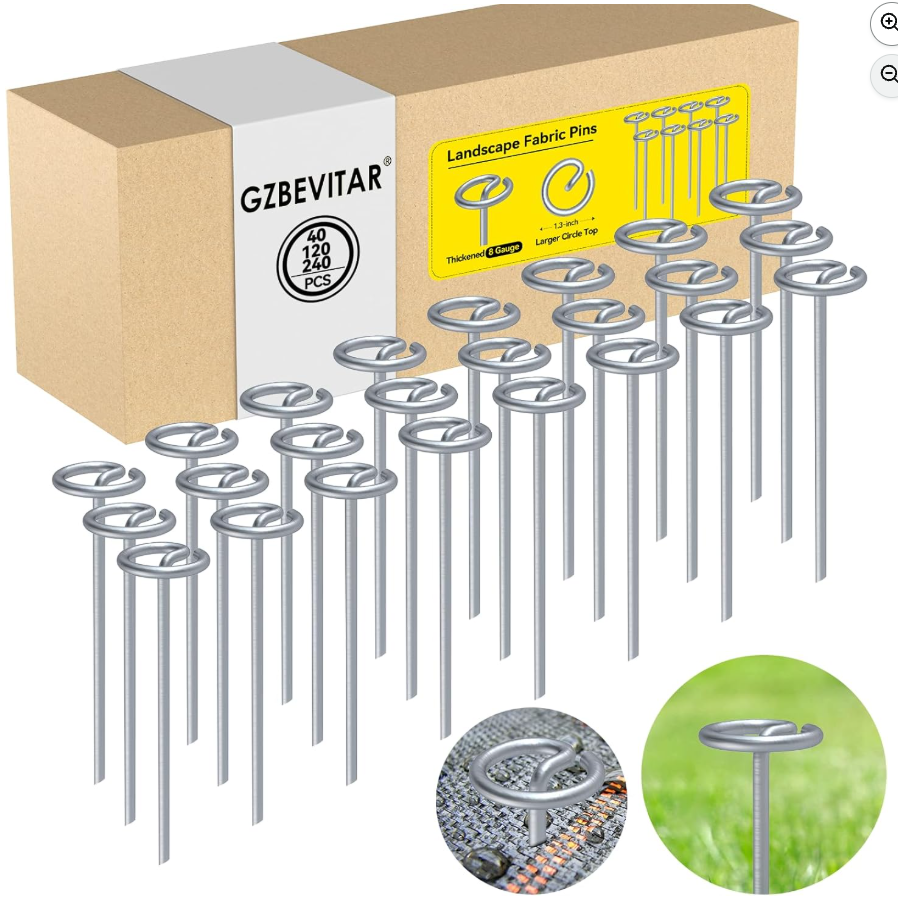 GZBEVITAR Landscape Fabric Pins (40 Pack)